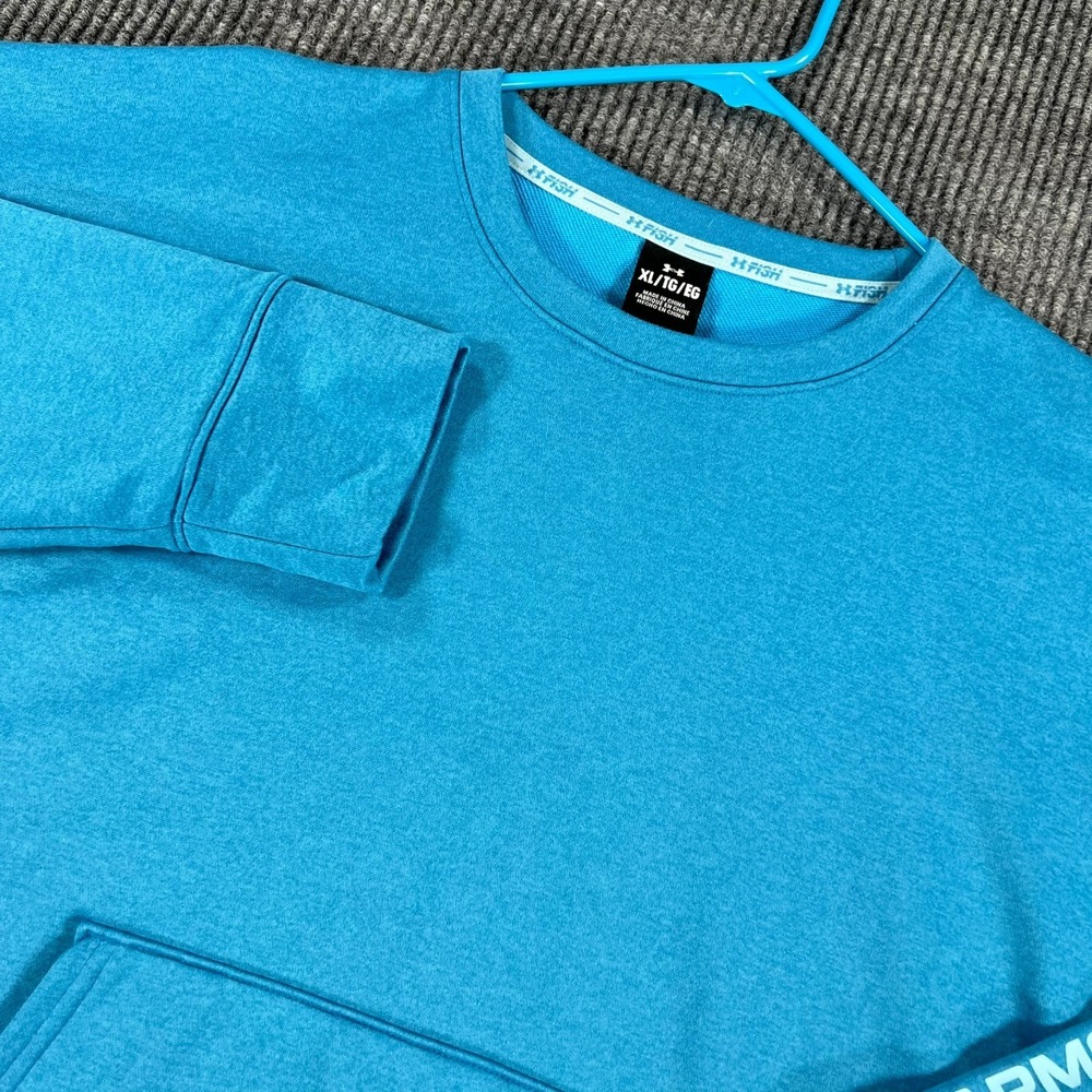 Under Armour Sweatshirt Womens XL Extra Large Blue Long Sleeve Crew Casual